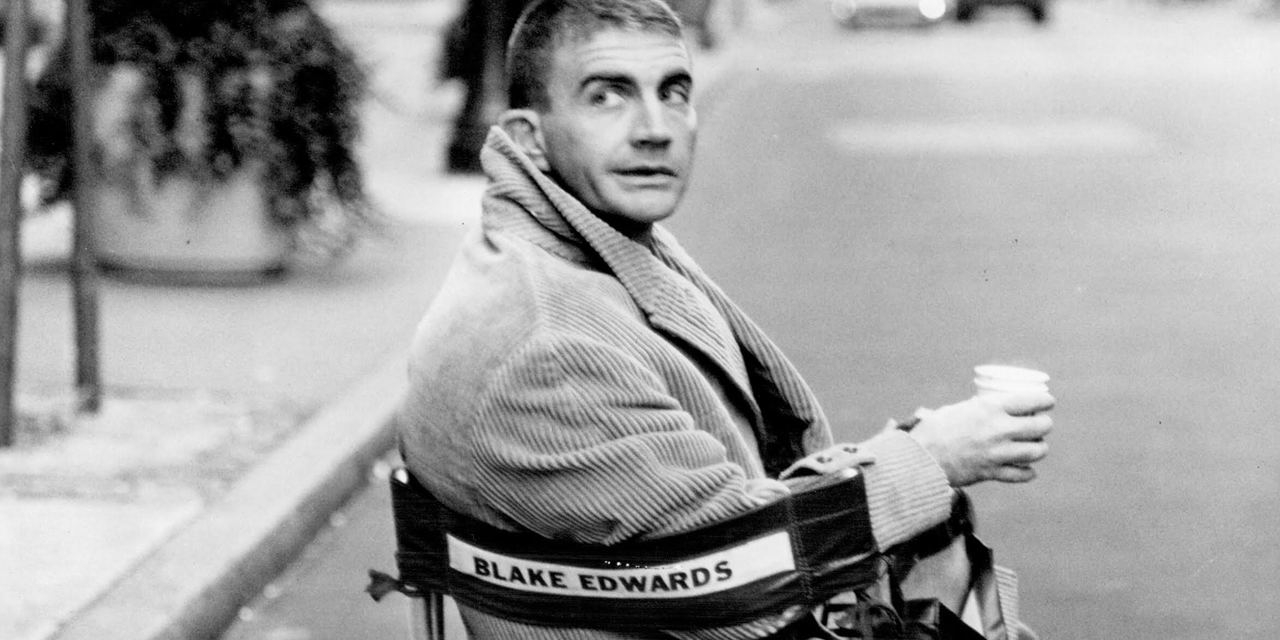 Blake Edwards in his Director's chair